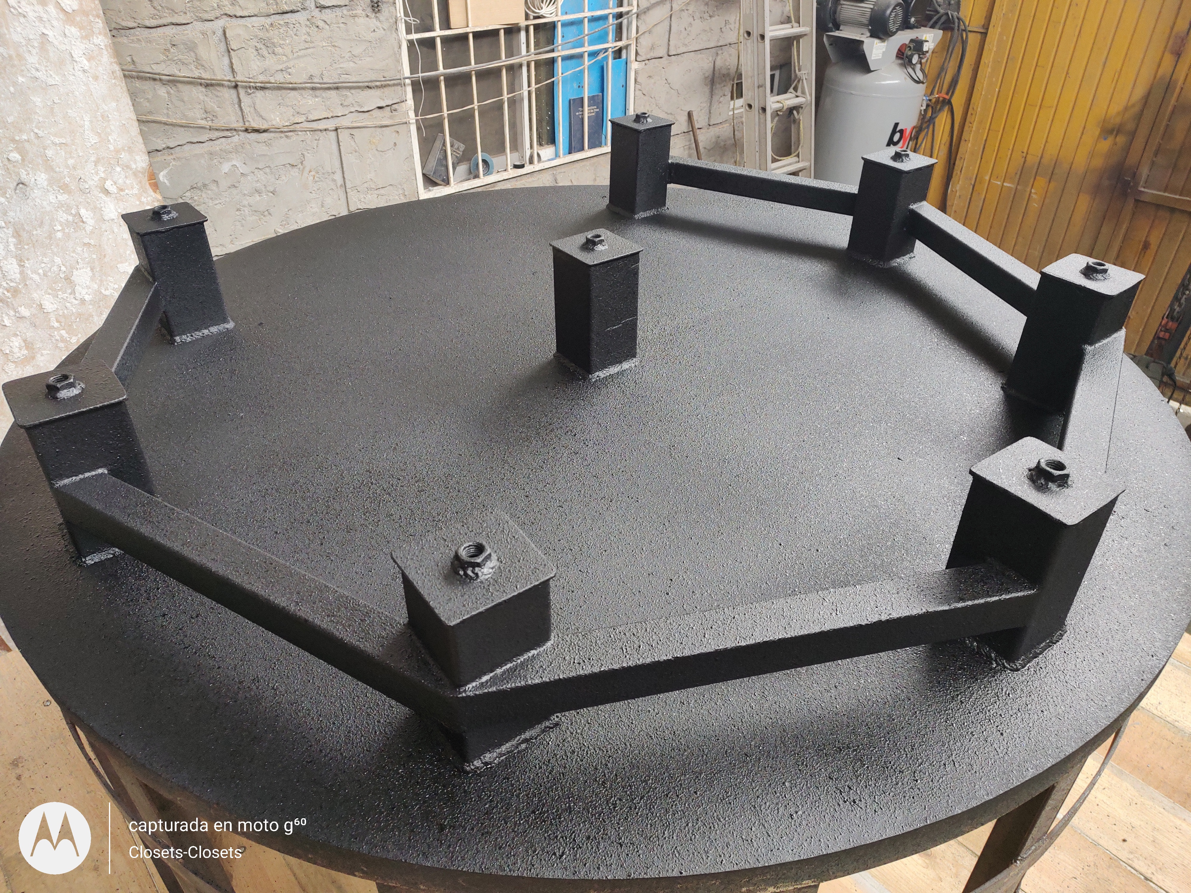 Base de acero pesado para remolque